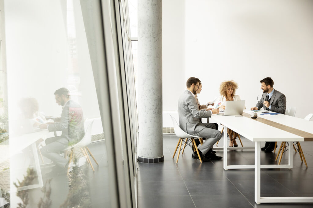 Multiethnic business people working together in the office